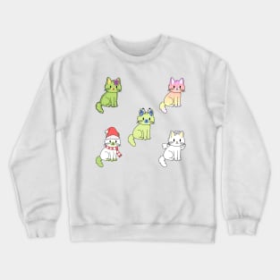 Kitties Sticker Pack 5 Crewneck Sweatshirt